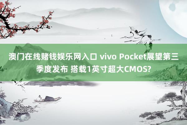 澳门在线赌钱娱乐网入口 vivo Pocket展望第三季度发布 搭载1英寸超大CMOS?