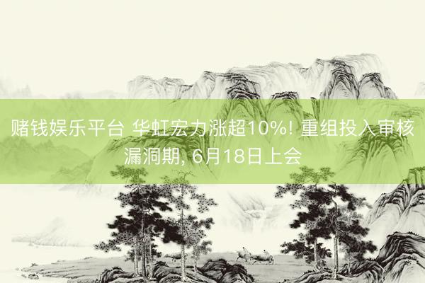 赌钱娱乐平台 华虹宏力涨超10%! 重组投入审核漏洞期， 6月18日上会